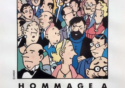 Herge : affiche - Hommage à Hergé